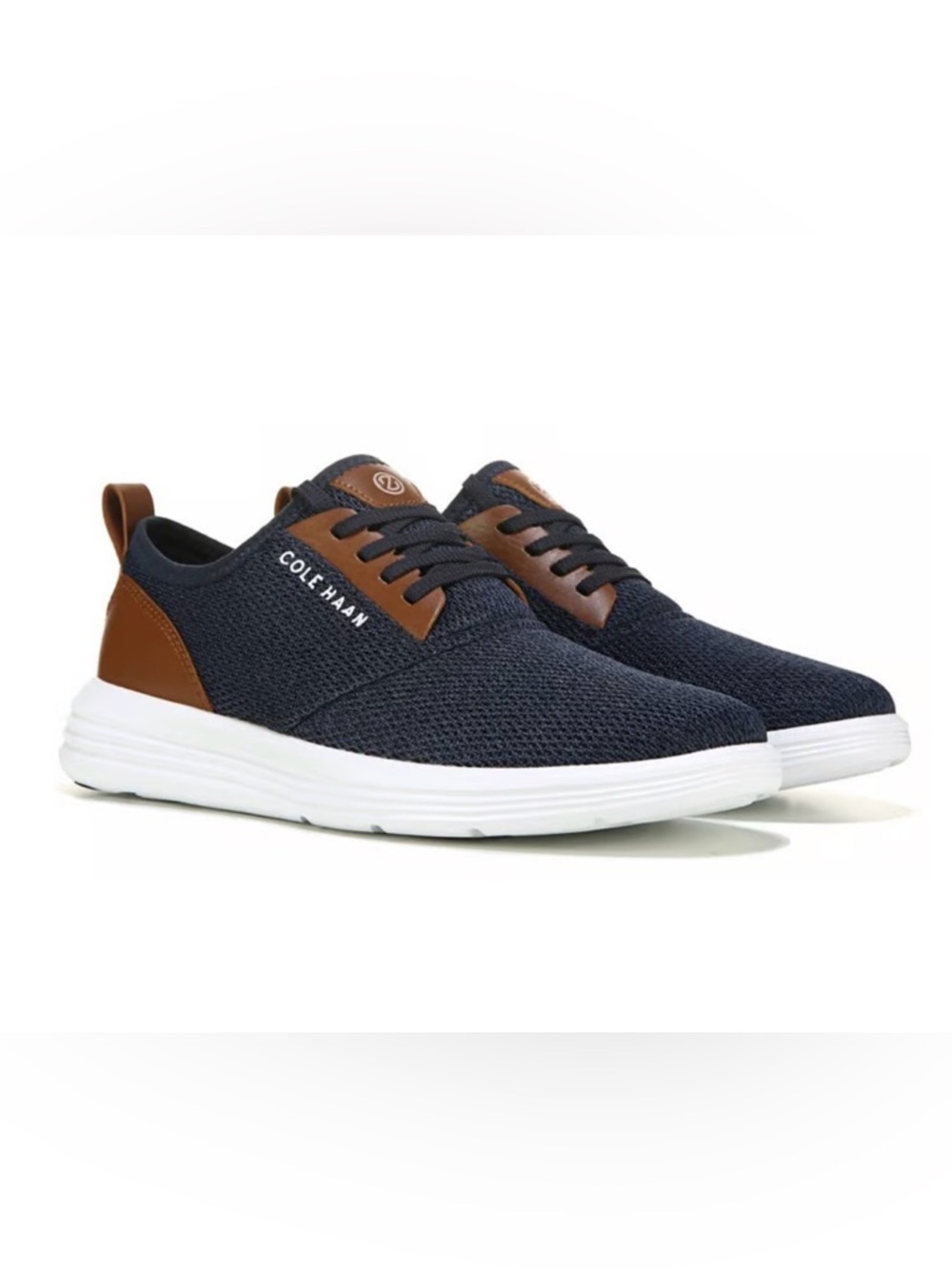 Cole Haan Grand Sport Journey (M) Shoes Navy Knit Sneakers NWOB 11.5 M